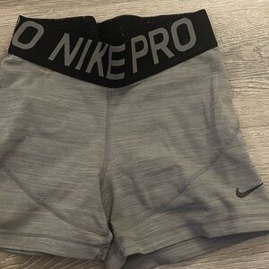 Nike Pro Women's Athletic Gray Shorts